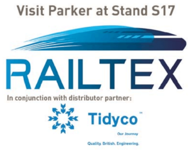 派克汉尼汾与Tidyco合作，在Railtex 2017上展示铁路行业的运动和控制解决方案德赢娱乐是什么